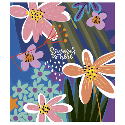 Зошит Школярик Summer is Here 80 аркушів лінія (080-3225L)