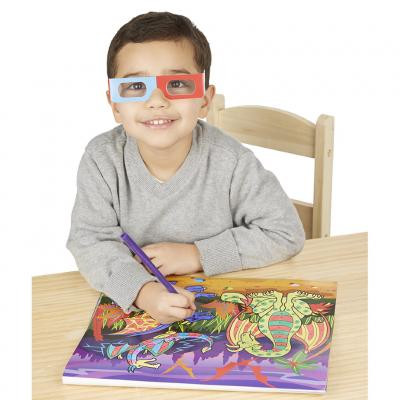Набір для творчості Melissa&amp;Doug 3D розмальовка по точках для хлопчиків (MD9964)