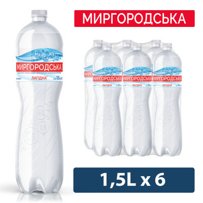 Минеральная вода Миргородська Лагідна 1.5 н/газ пет (4820000431026)