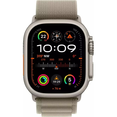 Ремінець до смарт-годинника Apple 49mm Olive Alpine Loop - Large (MT5V3ZM/A)