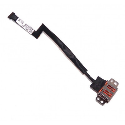 Роз&#039;єм живлення ноутбука з кабелем Lenovo PJ974 (bevel USB), 5-pin, 11 см (A49108)