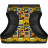 Шлея для собак WAUDOG Clothes з QR паспортом &quot;Бетмен вінтаж&quot; S2 (1012-4004)