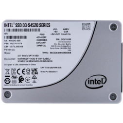Накопичувач SSD 2.5&quot; 7.68TB D3-S4520 INTEL (SSDSC2KB076TZ01)