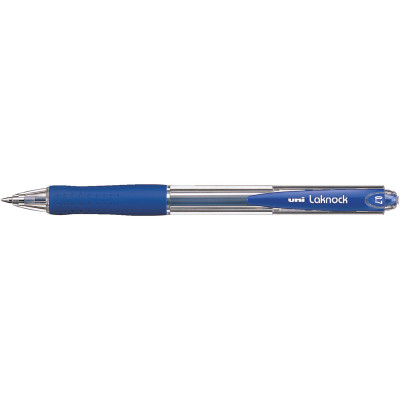 Ручка кулькова UNI автоматична Laknock синій 0,5 мм (SN-100.(05).Blue.)