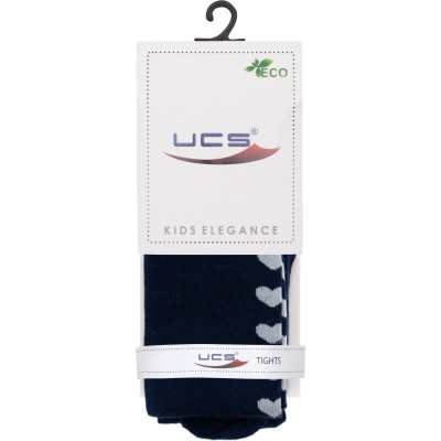 Колготки дитячі UCS Socks із сердечками (M0C0301-1443-5G-blue)