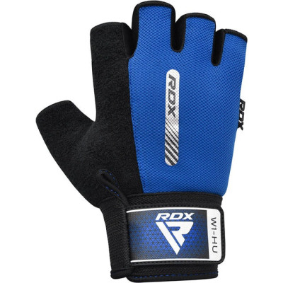 Рукавички для фітнесу RDX W1 Half Blue S (WGA-W1HU-S)