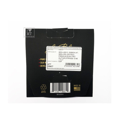 Струни для гітари Gibson SEG-LES Les Paul Premium Electric Guitar Strings Light (10-46) (230477)