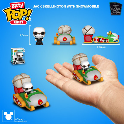 Фігурка Funko Pop набір Bitty Pop! Ride - Джек Скеллінгтон і снігохід (83624)