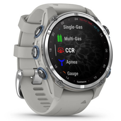 Смарт-годинник Garmin Descent Mk3, 43mm, Passvtd Steel/Fog Gry, Dive Computer, GPS дайвінг комп&#039;ютер (010-02753-04)