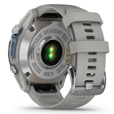 Смарт-годинник Garmin Descent Mk3, 43mm, Passvtd Steel/Fog Gry, Dive Computer, GPS дайвінг комп&#039;ютер (010-02753-04)