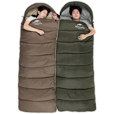 Спальний мішок Naturehike U150 NH20MSD07 Brown Right (6927595764381-R)
