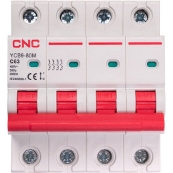 Автоматический выключатель CNC YCB9-80M 4P C63 6ka (NV821655)