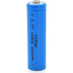 Акумулятор 14500 LiFePO4 (size AA), 800mAh, 3.2V, TipTop, blue Vipow (ICR14500-800mAhTT / 25545)