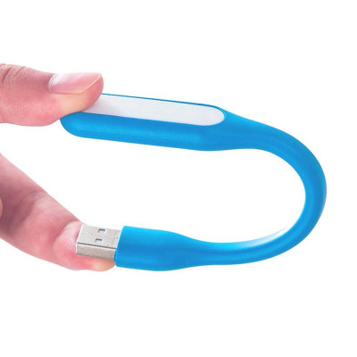 Лампа USB Optima LED, гнучка, 2 шт, синій (UL-001-BLU2)