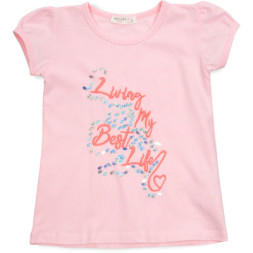 Футболка дитяча Breeze BEST LIFE (14236-134G-pink)