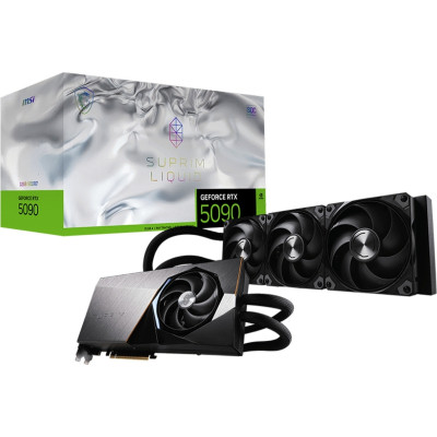 Відеокарта MSI GeForce RTX5090 32GB SUPRIM LIQUID SOC (RTX 5090 32G SUPRIM LIQUID SOC)