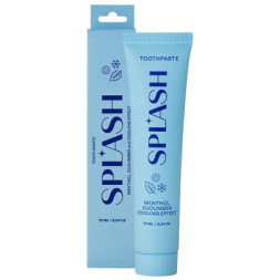 Зубна паста Splash Oral Care Освіжальна з відбілювальним ефектом зі смаком ментолу та огірка 75 мл (4820266831202)