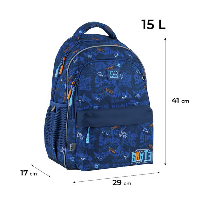 Рюкзак шкільний GoPack Education 182M Crazy Skate (GO25-182M-7)