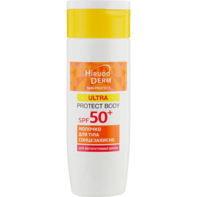 Засіб від засмаги Біокон Hirudo Derm Sun Protect Ultra Protect Body Сонцезахисне молочко для тіла SPF 50+ 150 мл (4820160038554)