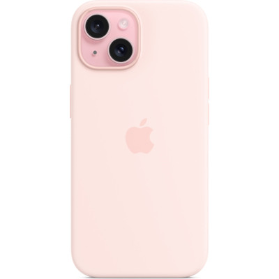 Чохол до мобільного телефона Apple iPhone 15 Silicone Case with MagSafe Light Pink (MT0U3ZM/A)