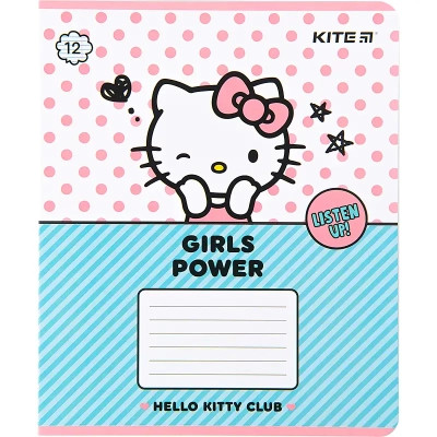 Зошит Kite Hello Kitty, 12 аркушів, лінія (HK22-234)