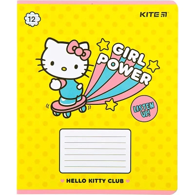 Зошит Kite Hello Kitty, 12 аркушів, лінія (HK22-234)