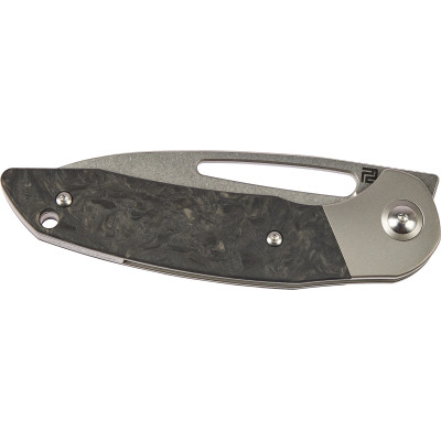 Ніж Artisan Tylos S35VN Titanium and Marbled CF (1854G-MCF)