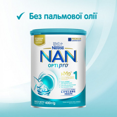 Дитяча суміш Nestle NAN 1 Optipro 2&#039;FL +0 міс. 400 г (7613032024918)