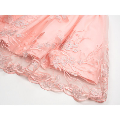 Спідниця дитяча Breeze фатинова з вишивкою (14197-128G-peach)