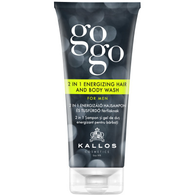 Шампунь Kallos Cosmetics Gogo 2 in 1 Energizing Hair And Body Wash For Men 200 мл (5998889511166)