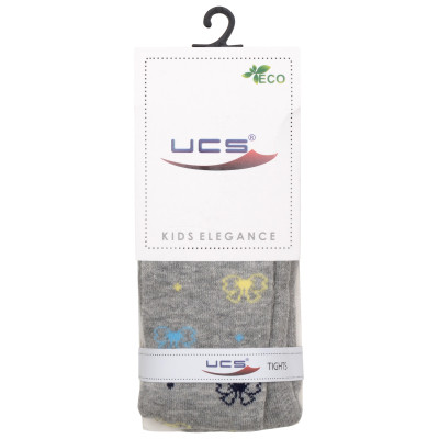 Колготки дитячі UCS Socks з бантиками (M0C0301-2427-86G-gray)