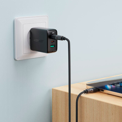 Дата кабель USB-C to USB-C 1.2m 3A silicone braid C10-03 Acefast (6974316283119)