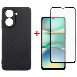 Чохол до мобільного телефона Dengos Xiaomi Redmi A5 Case Carbon + Glass (Black) (DG-KM-152)