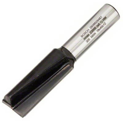 Фреза Bosch Professional пазова з двома лезами, Std, S12, D18, L40 (2.608.628.467)