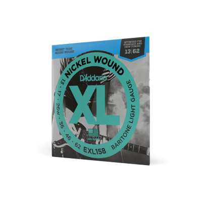 Струни для гітари D&#039;Addario XL Nickel Wound Baritone Light (13-62) (EXL158)