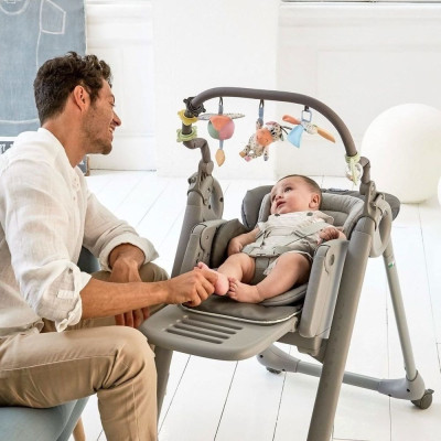 Стілець для годування Chicco Polly Magic Relax синій (79502.64.00)