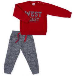 Набір дитячого одягу Breeze кофта зі штанами &quot;West coast&quot; (8248-92B-red)