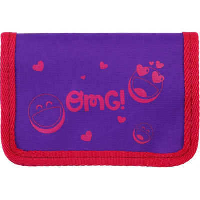 Гаманець дитячий Cool For School багатофункційний на липучці, фіолетовий (CF86311)