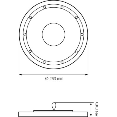 Світильник Videx 100W 5000K 12000Lm 220V чорний (VL-HBe03-1005B)