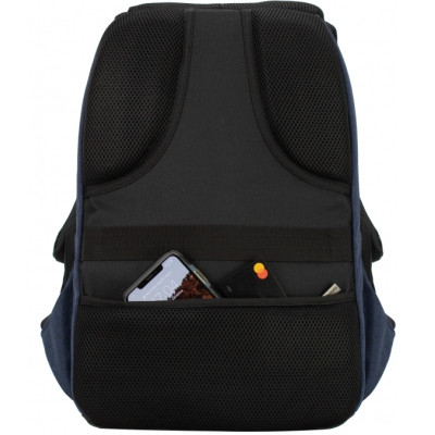 Рюкзак шкільний Optima 18.5&quot; USB Anti-Theft унісекс 0.7 кг 16-25 л Синій (O96917-02)