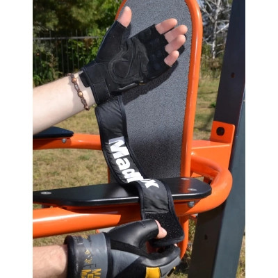 Рукавички для фітнесу MadMax MFG-880 Signature Black/Grey/Yellow XXL (MFG-880_XXL)