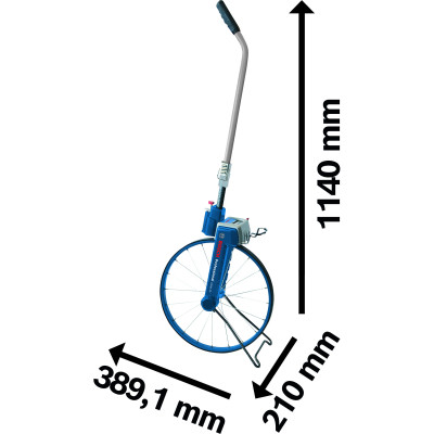 Рулетка Bosch Professional курвіметр GWM 40 D колеса (об&#039;єм) 389.1мм (1.22 м) (0.601.074.100)