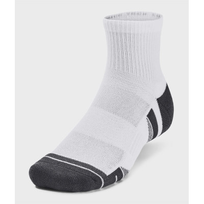 Шкарпетки Under Armour 1379510-100 Performance Tech 3 пари Qtr білий MD (196884002121)