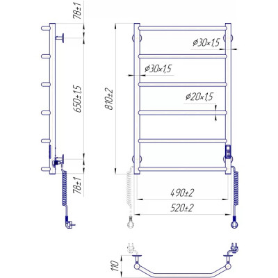 Сушарка для рушників MARIO Трапеція НР-І (2.3.2815.10.P)