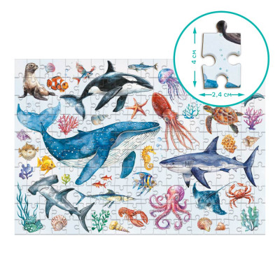 Пазл DoDo Монтессорі Океанічні тварини, 200 елементів (300630)
