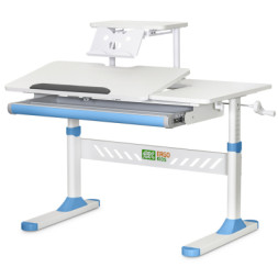 Парта ErgoKids з полицею Blue (TH-310 W/BL + BD-S30 BL)