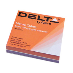 Папір для нотаток Delta by Axent &quot;COLOR&quot; 80Х80Х20мм, unglued (D8021)