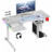 Комп&#039;ютерний стіл GT Racer T-1217 White (T-1217 (160x60-100x73) White)