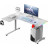 Комп&#039;ютерний стіл GT Racer T-1217 White (T-1217 (160x60-100x73) White)