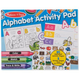 Набір для творчості Melissa&amp;Doug Альбом розмальовок / наліпок Алфавіт (MD8563)